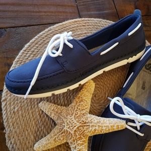 NWB Clark's sz.8 Step Maro Sand Boat Shoe